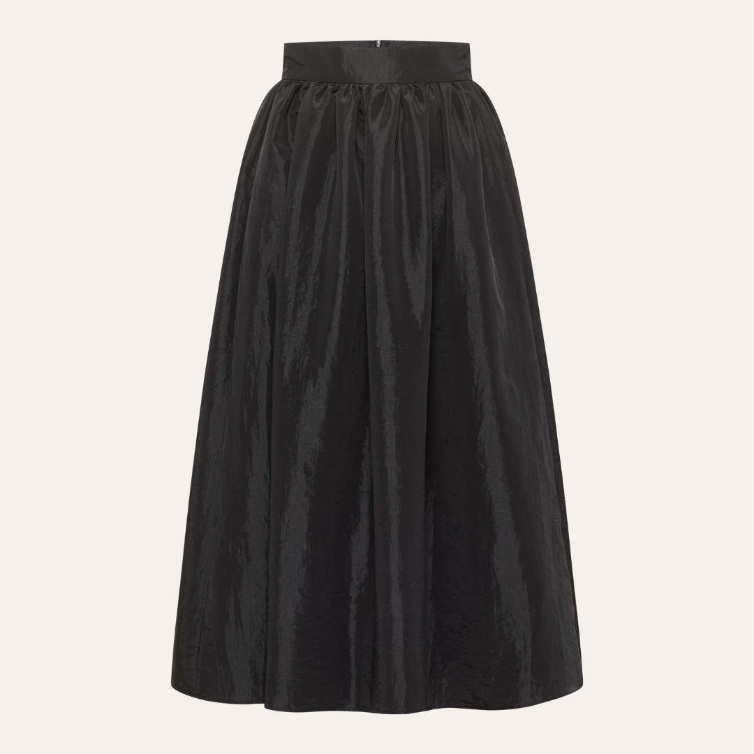 Valentina long taffeta skirt. Jupe longue en taffetas Valentina. Valentina 塔夫绸长裙。 Langer Taft Rock Valentina. Gonna lunga Valentina in taffetà. Falda larga de tafetán Valentina.