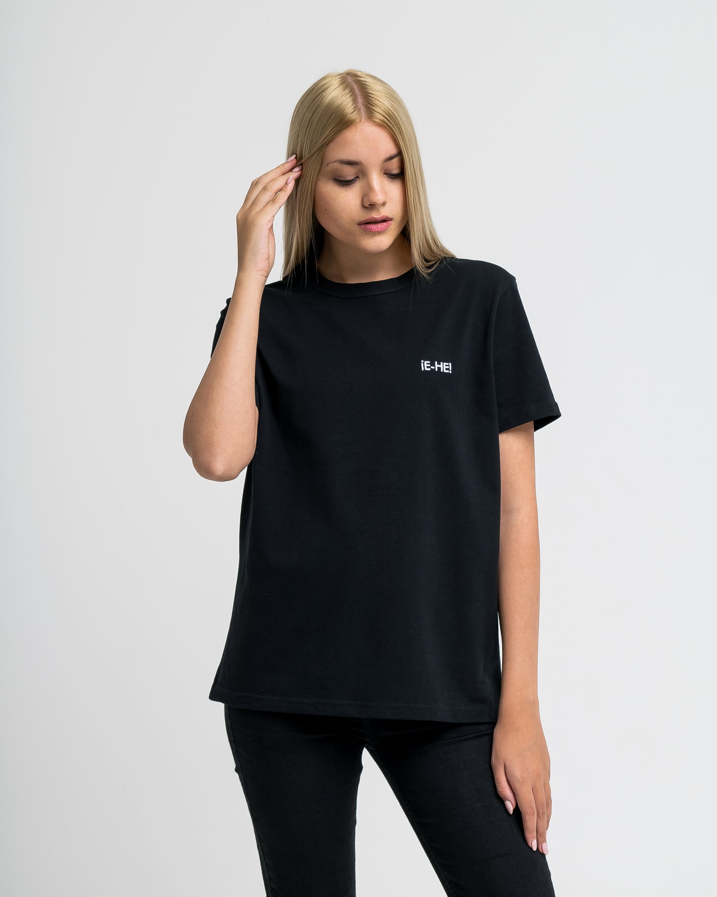 Embroidered logo T-shirt - Black