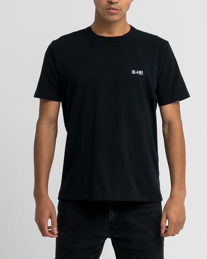 Embroidered logo T-shirt - Black