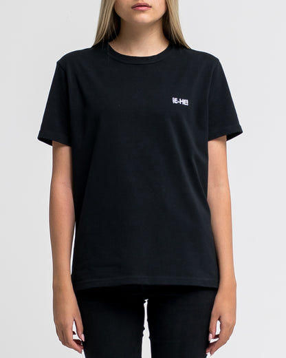 Embroidered logo T-shirt - Black