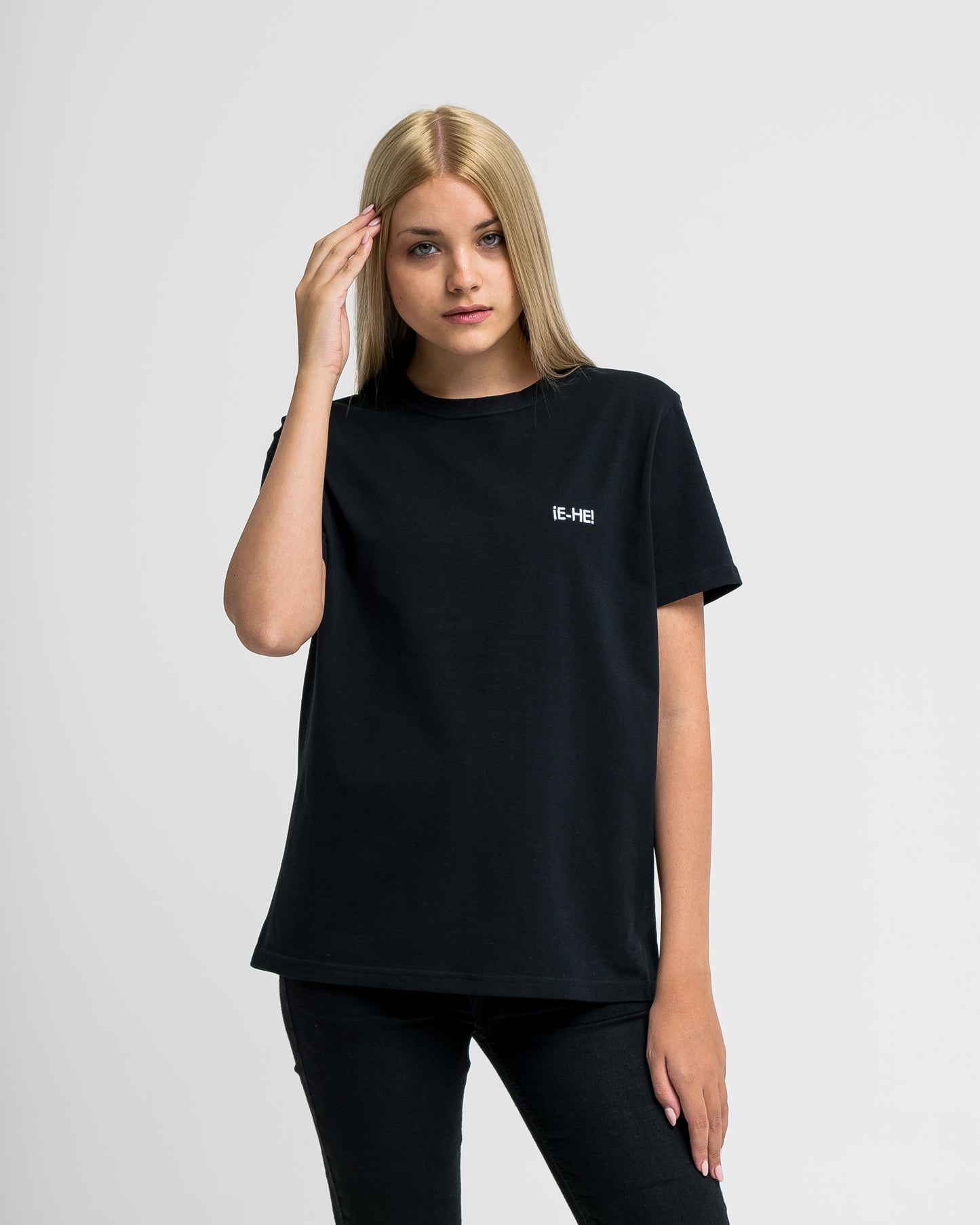 Embroidered logo T-shirt - Black