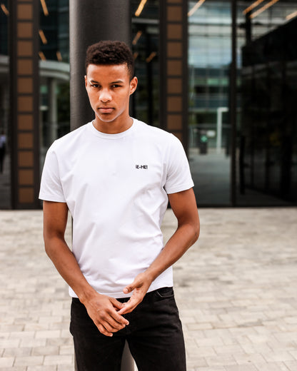 Embroidered logo T-shirt - White