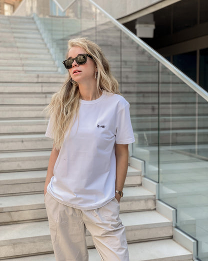Embroidered logo T-shirt - White